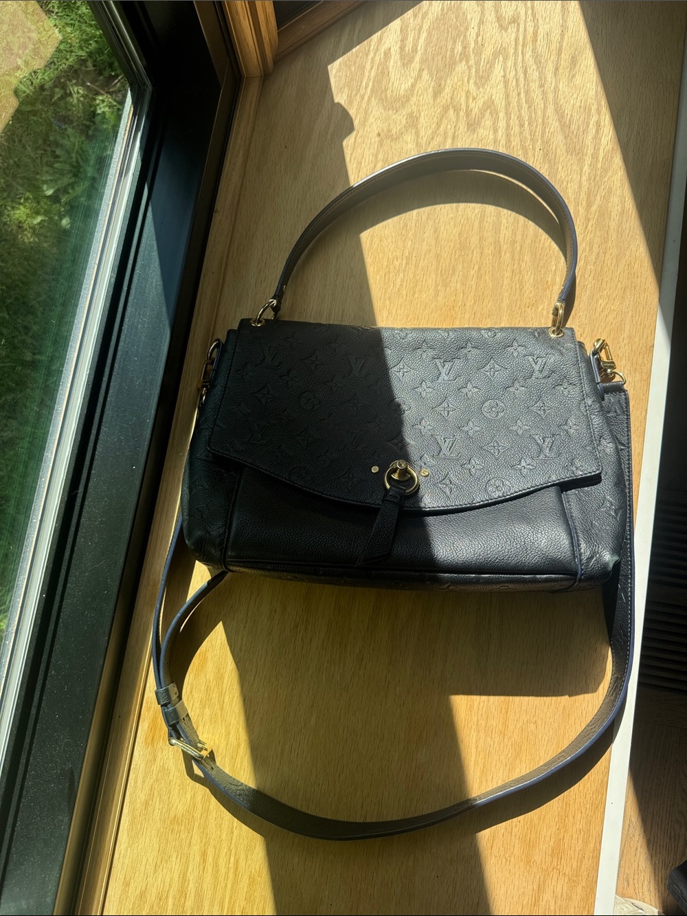 Louis Vuitton Black Monogram Empreinte Shoulder Bag